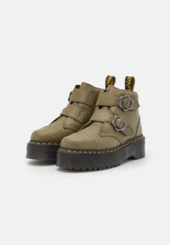 Dr. Martens Devon - Bottines À Plateau - Khaki Green -Dr. Martens Soldes Boutique 1062aa8eff544269b0bfdceeae54f84a