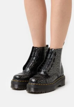 Dr. Martens Sinclair - Bottines À Plateau - Metal Black