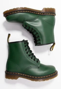 Dr. Martens 1460 Boot - Bottines À Lacets - Green Smooth -Dr. Martens Soldes Boutique 37ac347749734cc18abb44c6e1638015