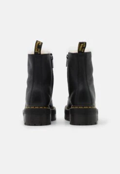 Dr. Martens Jadon Faux Fur Lined - Bottines À Plateau - Black Pisa -Dr. Martens Soldes Boutique 38482830af8c41ba8ad21d877bd70b5d