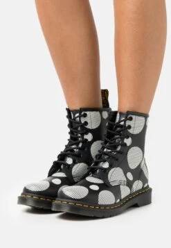 Dr. Martens 1460 - Bottines À Lacets - Black/White