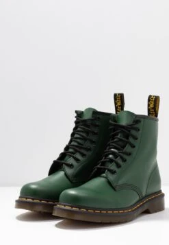 Dr. Martens 1460 Boot - Bottines À Lacets - Green Smooth -Dr. Martens Soldes Boutique 4442f81bbfd9463e876c3772232784ae