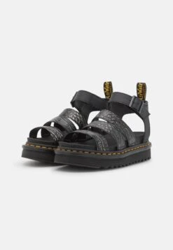 Dr. Martens Blaire - Sandales À Plateforme - Gunmetal -Dr. Martens Soldes Boutique 47a013e2e5ff4dad8b2cda0bfbaeaef7