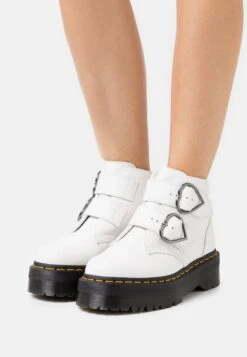 Dr. Martens Devon Heart - Bottines À Plateau - White Aunt Sally