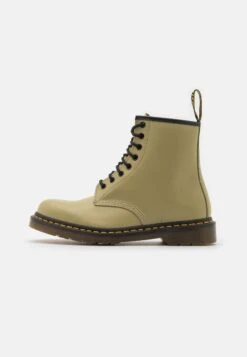 Dr. Martens 1460 Unisex - Bottines À Lacets - Pale Olive Smooth