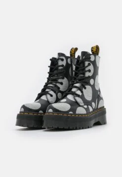 Dr. Martens Jadon - Bottines À Lacets - Black/White -Dr. Martens Soldes Boutique 7a398459a86c4df88fa8d4586c639645