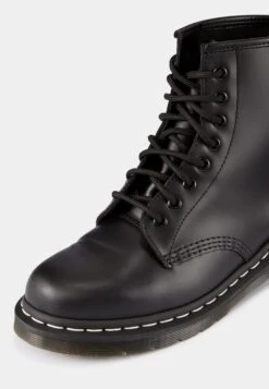 Dr. Martens 1460 Boot - Bottines À Lacets - Black/White -Dr. Martens Soldes Boutique 8237c7daa53a43a782bab1eb319e2e77