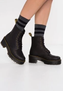 Dr. Martens Shriver Hi 8 Eye Boot - Bottines À Plateau - Black