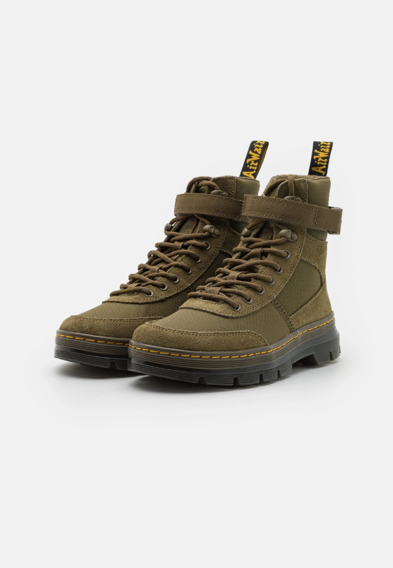 Dr. Martens Combs Tech Unisex - Bottines À Lacets - Olive 4 Dr. Martens Combs Tech Unisex - Bottines À Lacets - Olive – Image 2
