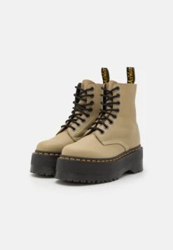Dr. Martens 1460 Pascal Max - Bottines À Plateau - Pale Olive Pisa -Dr. Martens Soldes Boutique 8dcc994670584aaca5c62d0fac887219