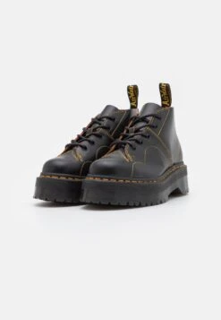 Dr. Martens Church Quad Unisex - Boots À Talons - Black Vintage Smooth -Dr. Martens Soldes Boutique 8f8b46c594604cc4a82432cda0210303