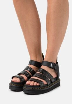 Dr. Martens Blaire - Sandales À Plateforme - Gunmetal