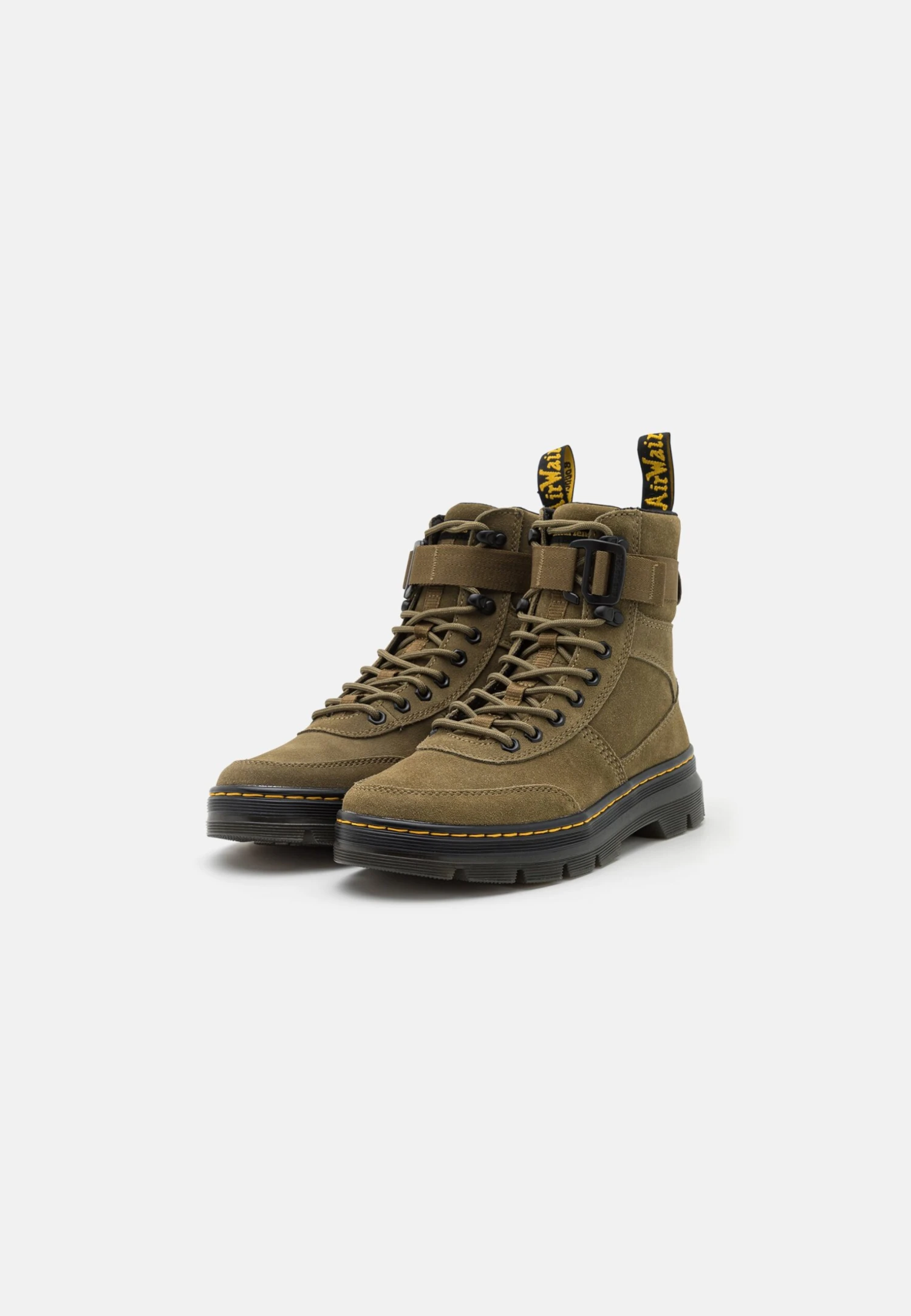 Dr. Martens Combs Tech Unisex - Bottines À Plateau - Olive 4 Dr. Martens Combs Tech Unisex - Bottines À Plateau - Olive – Image 2