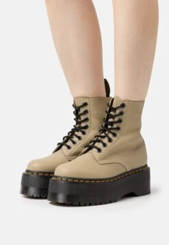 Dr. Martens 1460 Pascal Max - Bottines À Plateau - Pale Olive Pisa