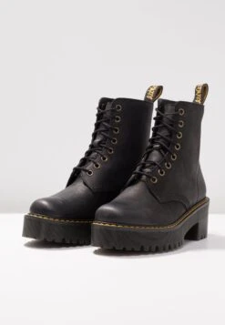 Dr. Martens Shriver Hi 8 Eye Boot - Bottines À Plateau - Black -Dr. Martens Soldes Boutique aa70b9b2e0d0437a9453872f64f1bd8d