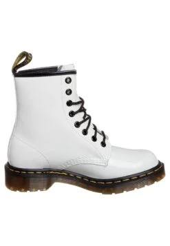 Dr. Martens Original "1460 Black Paytent" - Bottines À Lacets - White Patent -Dr. Martens Soldes Boutique abae2a4013ae41b0b9057c52f79374a5