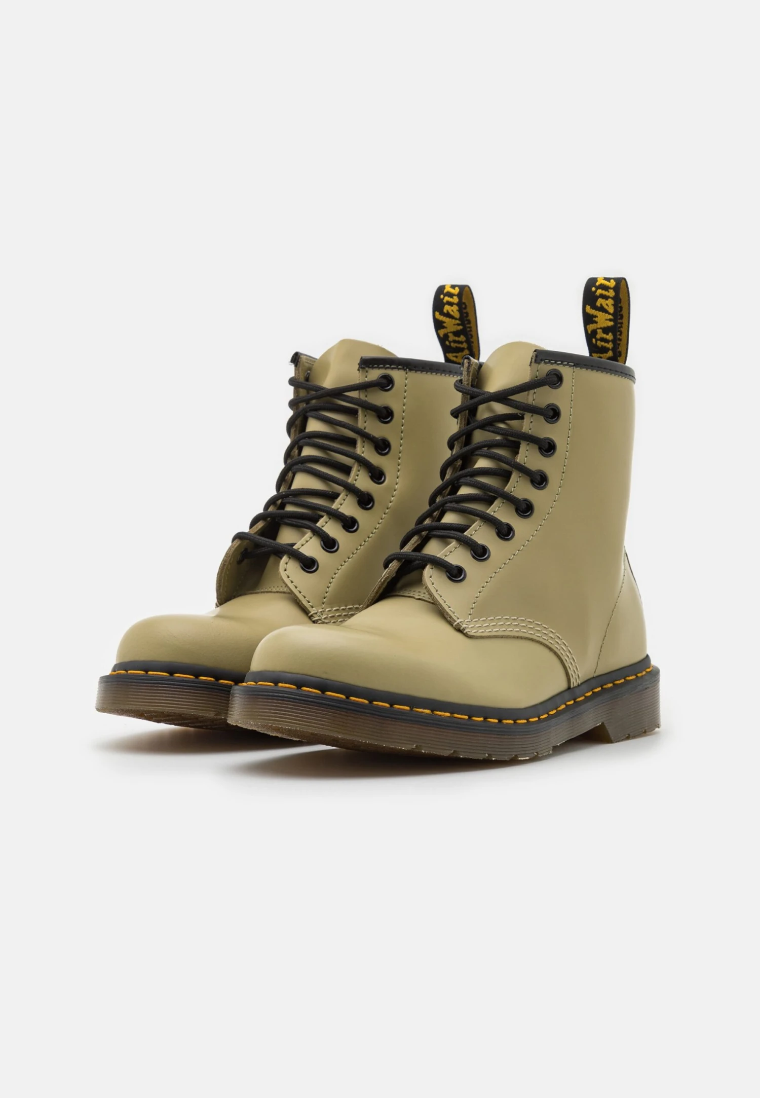 Dr. Martens 1460 Unisex - Bottines À Lacets - Pale Olive Smooth 4 Dr. Martens 1460 Unisex - Bottines À Lacets - Pale Olive Smooth – Image 2