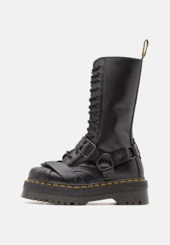 Dr. Martens 1914 Quad Harness Unisex - Bottes À Lacets - Black Paris