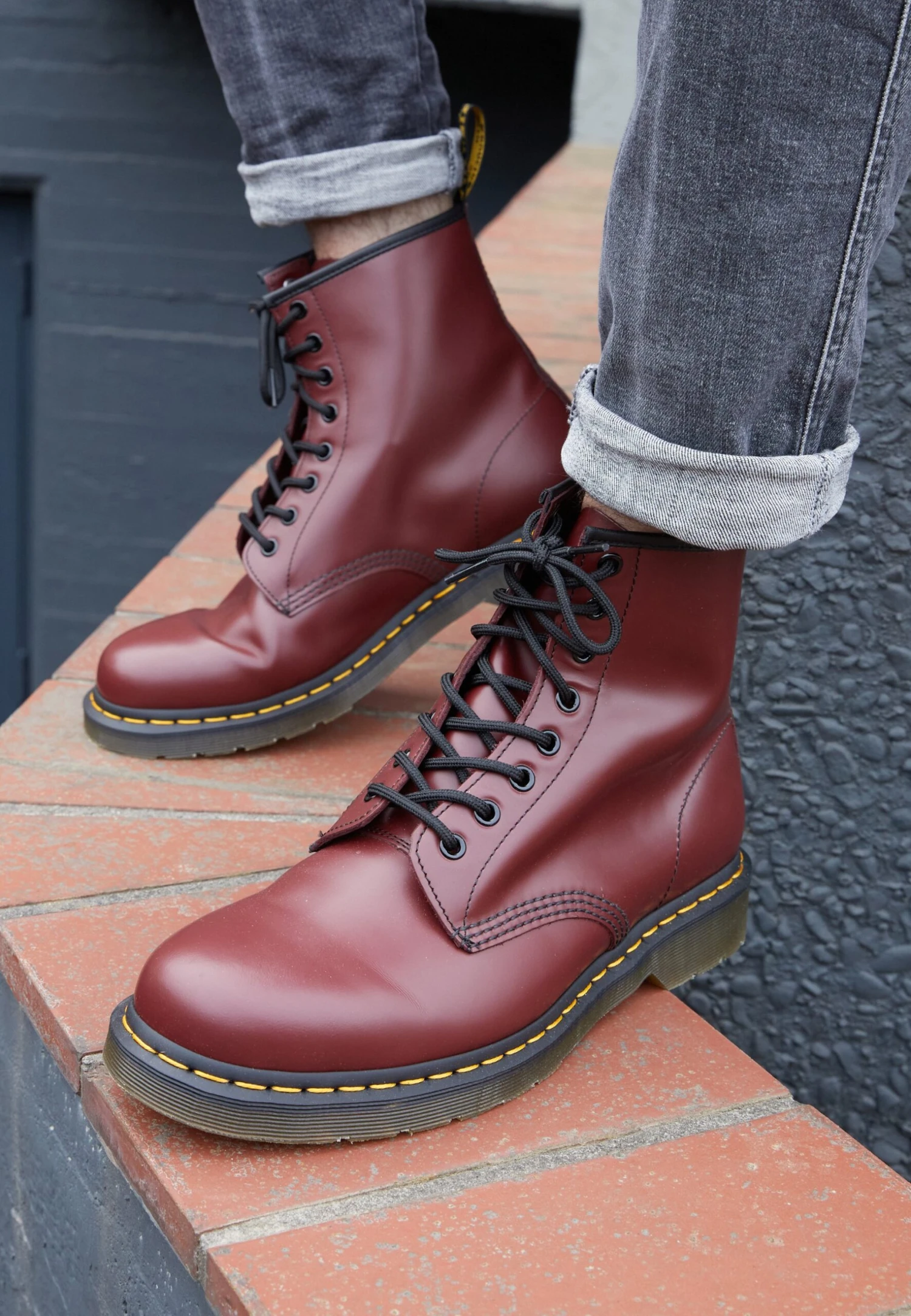 Dr. Martens 1460 Boot - Bottines À Lacets - Cherry Red Rouge 4 Dr. Martens 1460 Boot - Bottines À Lacets - Cherry Red Rouge – Image 2